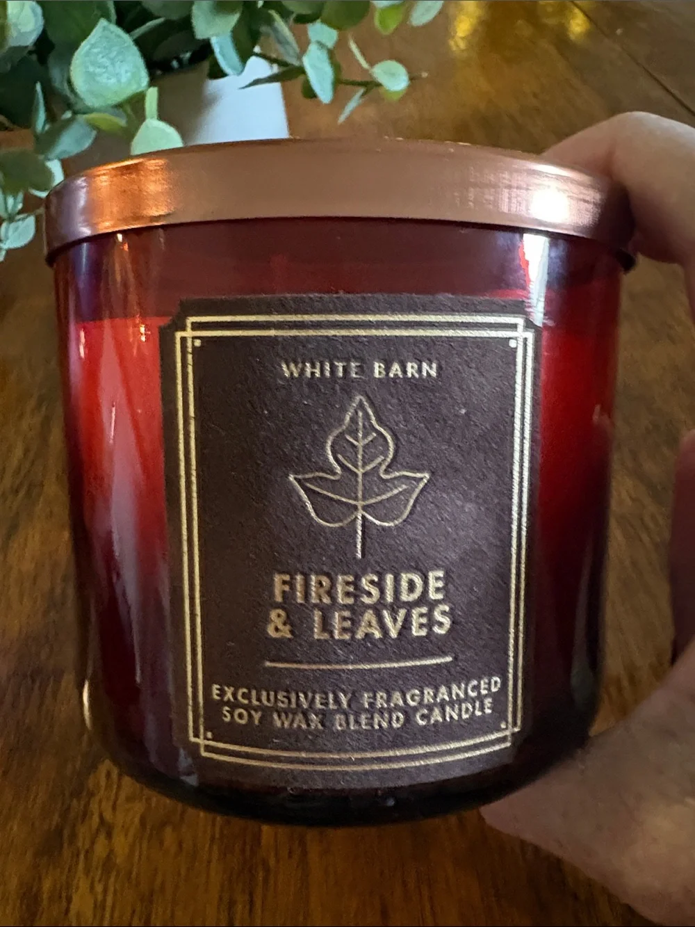 Nwt “Fireside & Leaves”🍂 New Fall Scent & 2 toned colored Look from White Barn